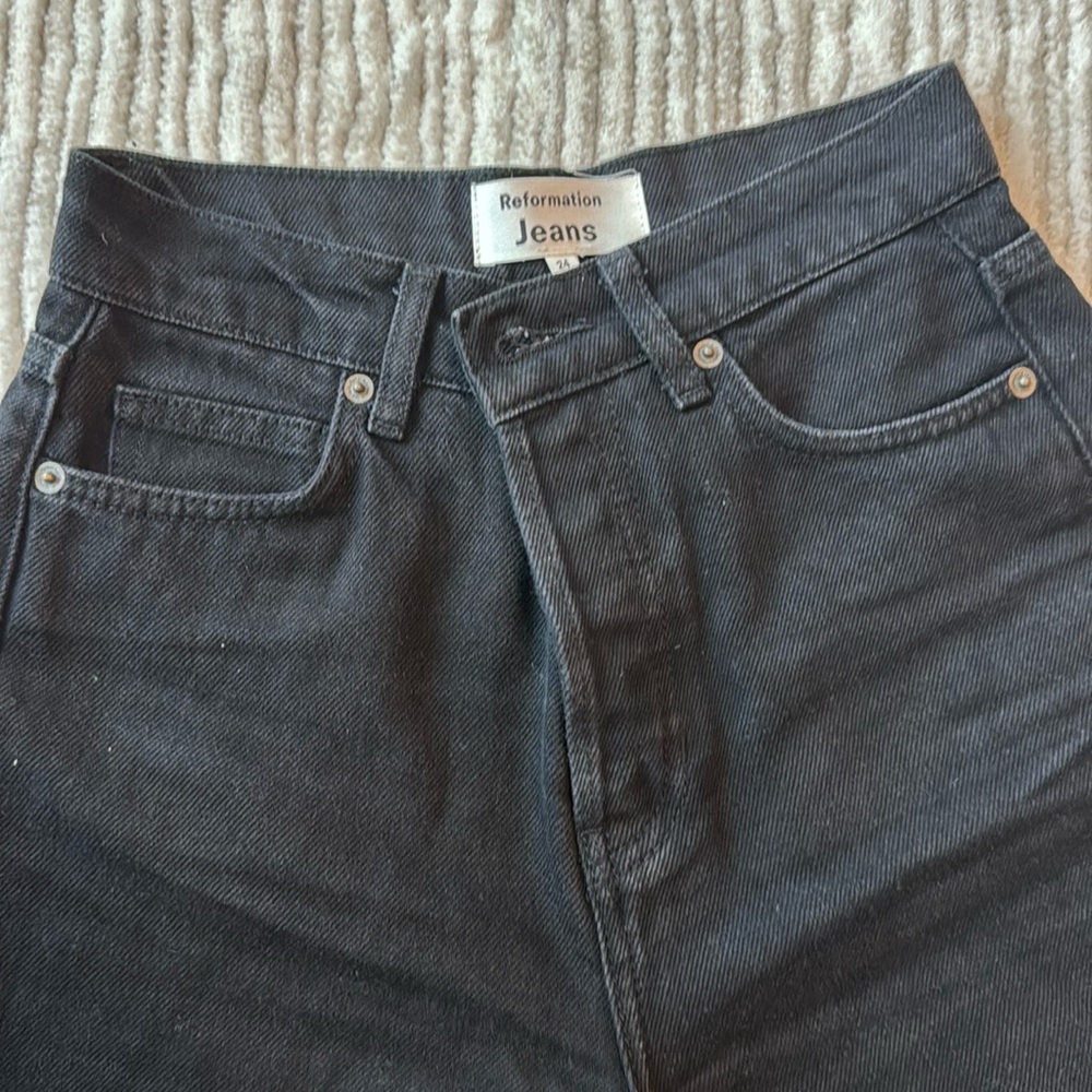 Woman Black Jeans Reformation